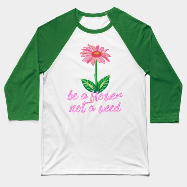 Flower Garden Daisy Baseball T-Shirt by evisionarts